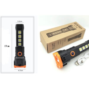 Lampe torche tactique rechargeable solaire Mington