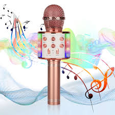 Microphone karaoké avec Haut parleur intégré Lumineux